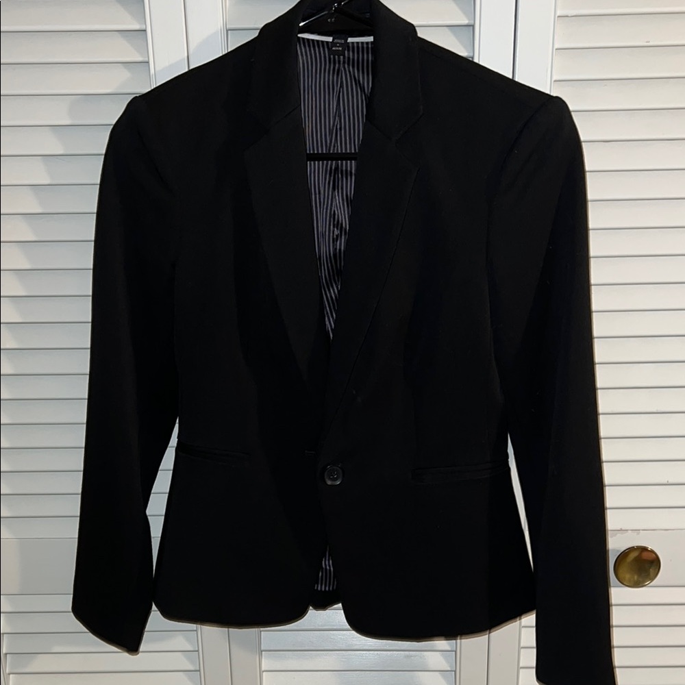 Express Black Blazer Tailored Fit Professional